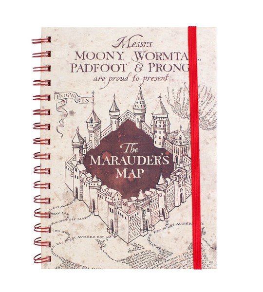 Harry Potter The Marauder's Map Notizbuch Spiral A5 Hardcover Ringbuch Planer-image