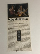 Rolling Stones Magazine Article Clipping Singing A Blues Streak Mick Jagger