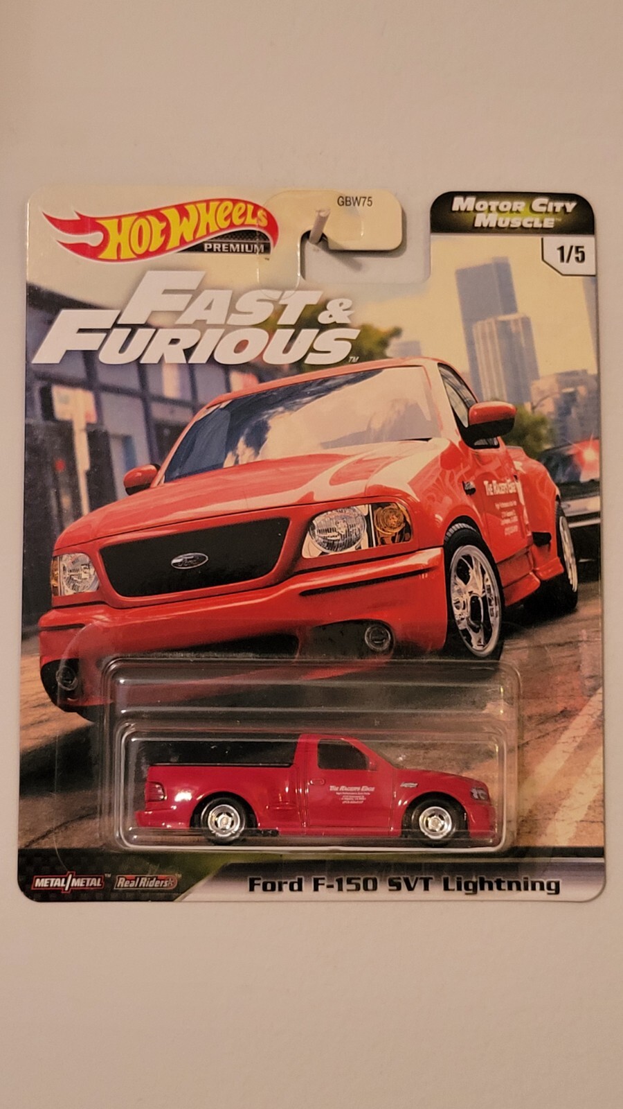 Hot Wheels 1/64 Ford F-150 SVT Lightning Fast & Furious Motor City Muscle Die-Cast Car