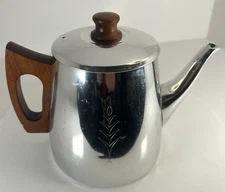 Vintage Retro MCM SONA Tea Kettle Pot Stratford England Wood Handle *Marks