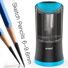 Artist Pencil Sharpener, AFMAT Charcoal Pencil Rechargeable Electric Sharpener