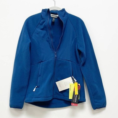 All In Motion NWT Men's XS Polartec Blue Fleece Warm Full Zip Pocket Jacket  