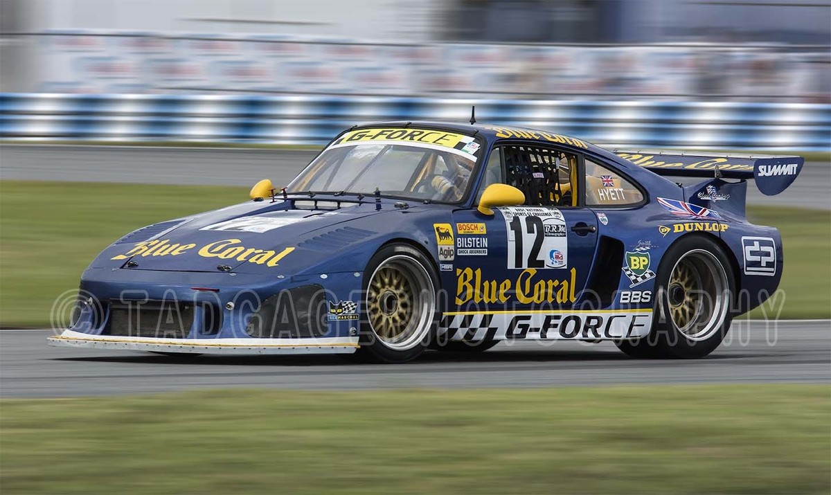 1980 Porsche 935 K3 Slant Nose Blue Coral Vintage Classic Race Car