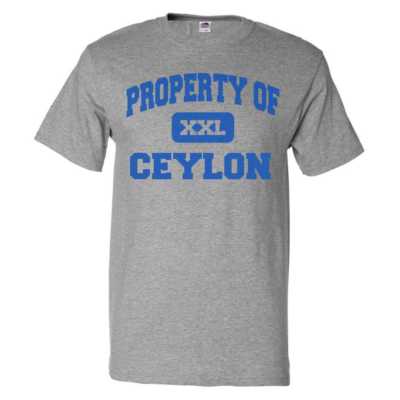Property of Ceylon T shirt Funny Tee