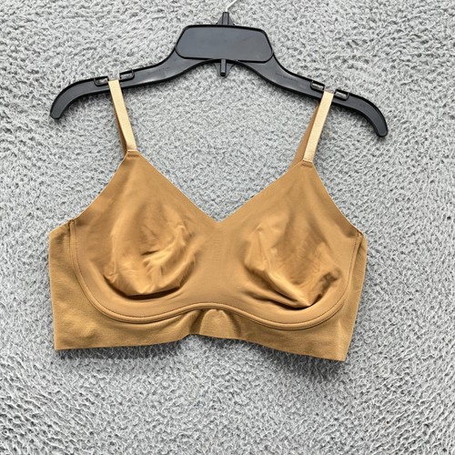 True Bra Womens Medium Brown VNeck Pullover Wire Free Training Bra