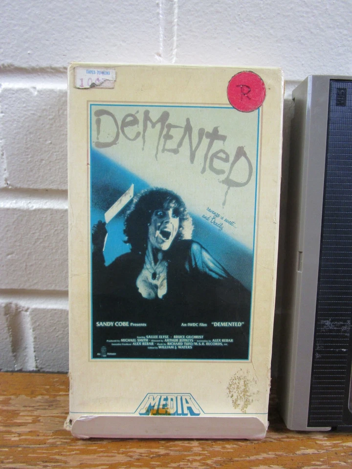 Demented VHS Tape Horror Movie 1982 Media Rated R Revenge/Slasher 80s - Image 2 of 4