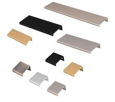 Edge Mounted SQUARE Hidden Finger Cabinet Cupboard Kitchen Door Pull Trim Handle