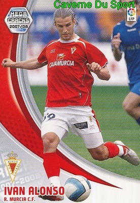 216 IVAN ALONSO URUGUAY REAL MURCIA TARJETA CARD MEGA CRACKS LIGA