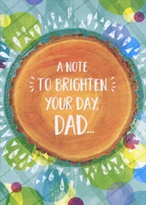 Designer Greetings Tree Rings Surrounded by Colors Father's Day Card for Dad