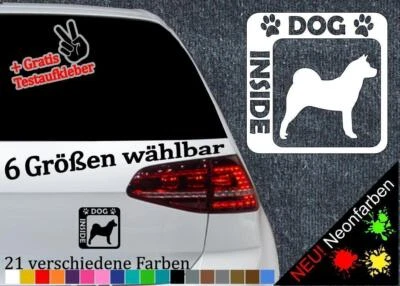 STICKERFREAKS Akita Inside Aufkleber -6 Größen- Hund im Kofferraum Dog FCI Freund Sticker JDM