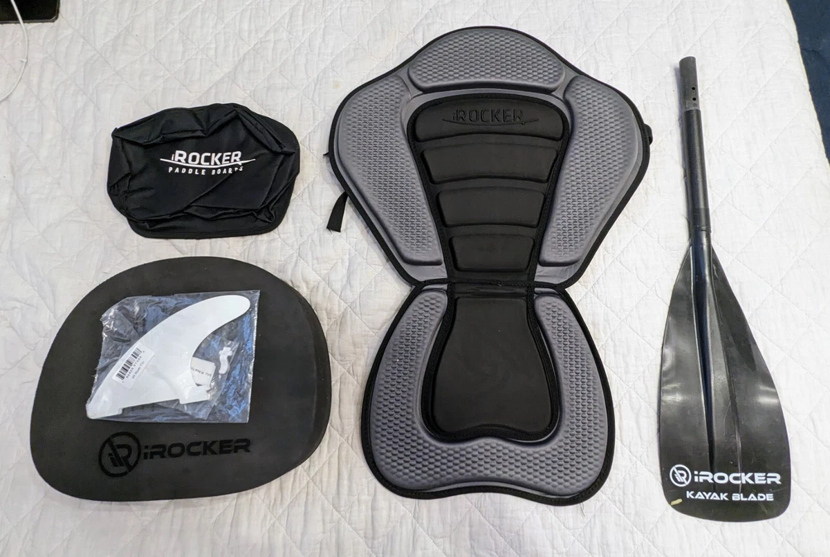 iROCKER SUP Kayak Seat with Cushion Blade Bag And River Fin eBay