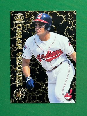 1996 Pacific Crown Collection Baseball #EL-35 Omar Vizquel Estrellas Latinas