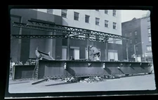 Orig 1956 3rd Ave EL Subway Removal E.42nd St New York City NYC Photo Negative