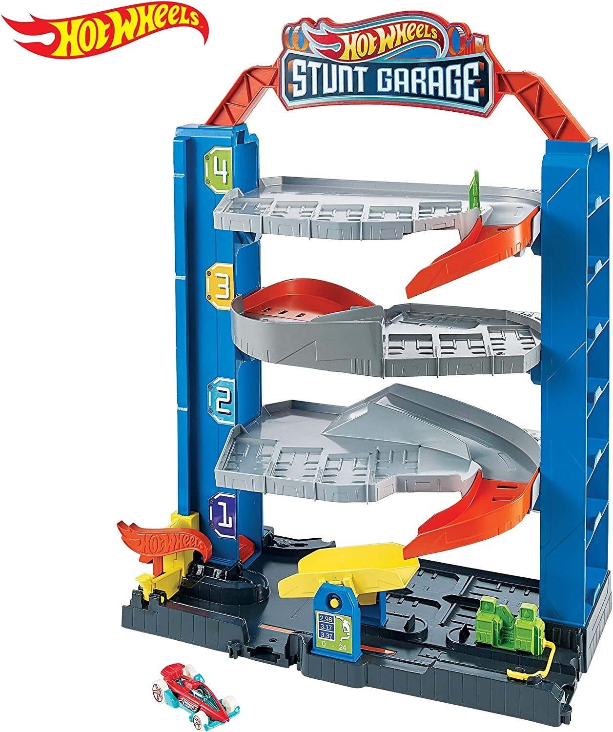Hot Wheels City Stunt Garage Play Set Gift Idea for Ages 3 to 8 Years