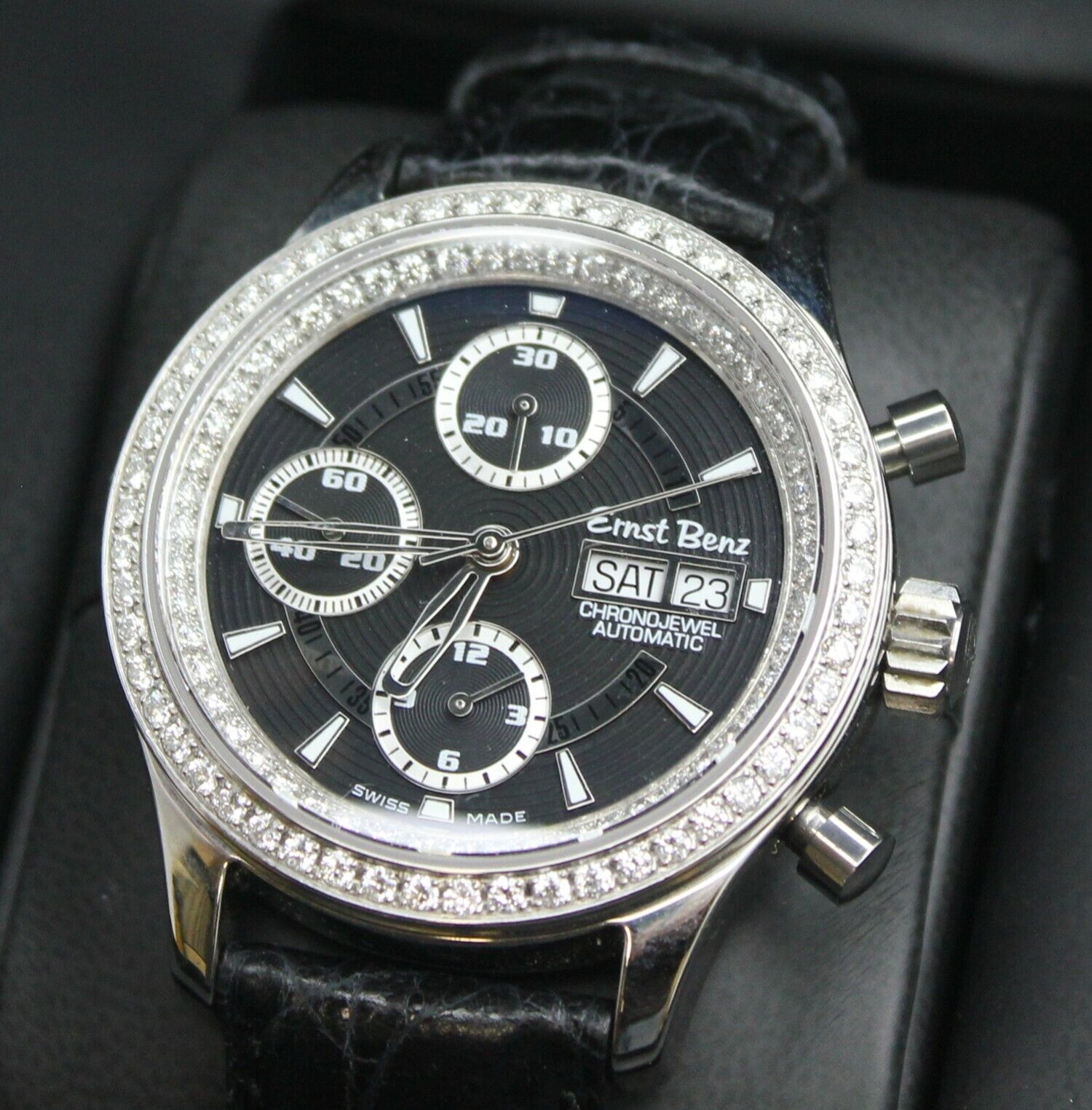 Ernst Benz Chronojewel Double Diamond Watch Contemporary DD GC20121DD