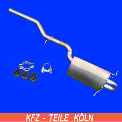 Mercedes C-Klasse (W203) C 320 CDI Endschalldämpfer + Set mit E-Prüfzeichen