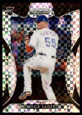 2019 Panini Prizm Plaid Power Connor Sadzeck 38/75 Texas Rangers