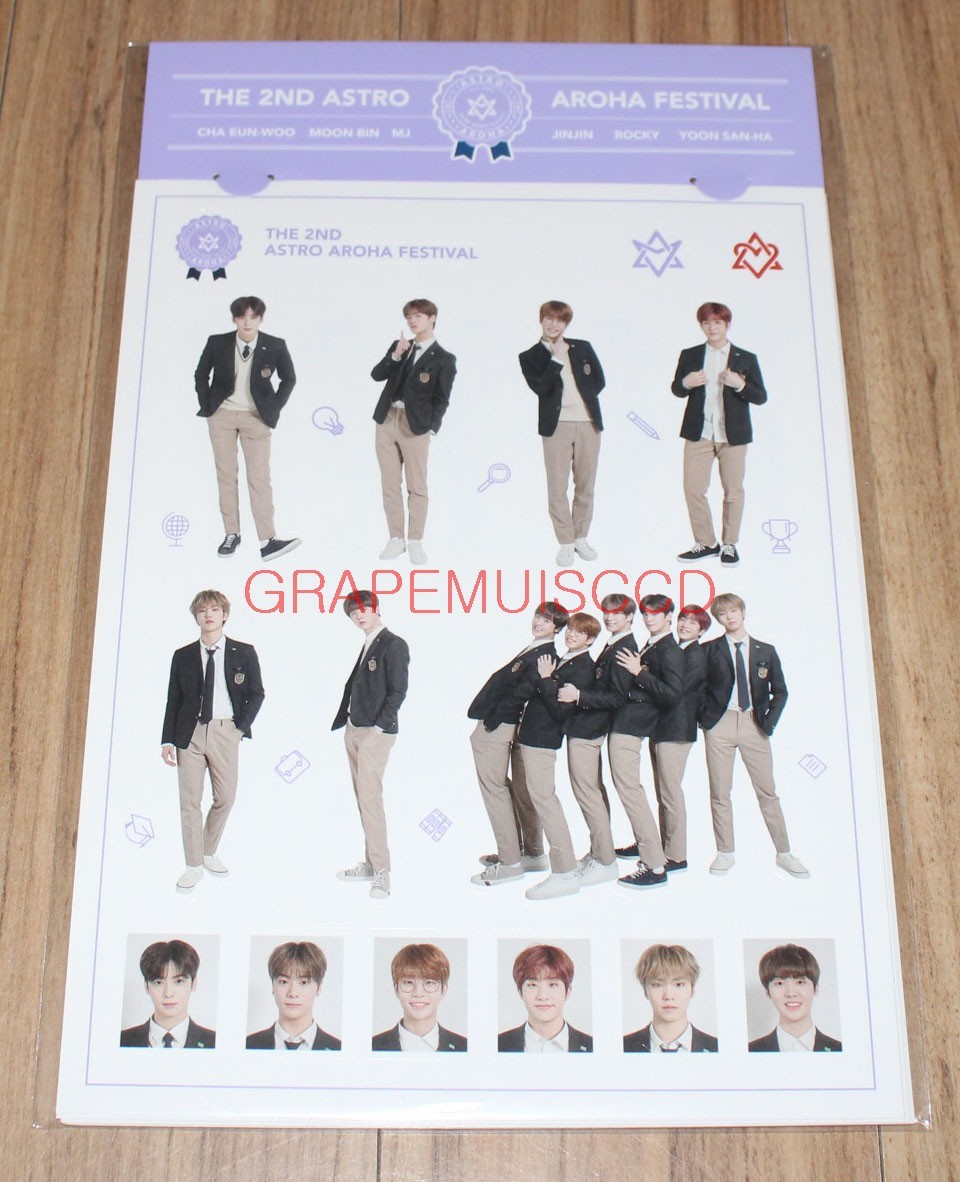 ASTRO THE 2ND AROHA FESTIVAL OFFICIAL GOODS STICKER SET NEW | eBay