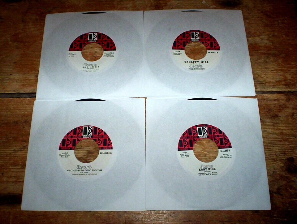 THE DOORS ( 4 ) VINYL 45 lot: TELL ALL / PEOPLE / HELLO / UNKNOWN SOLDIER vg++ - Image 2 of 2