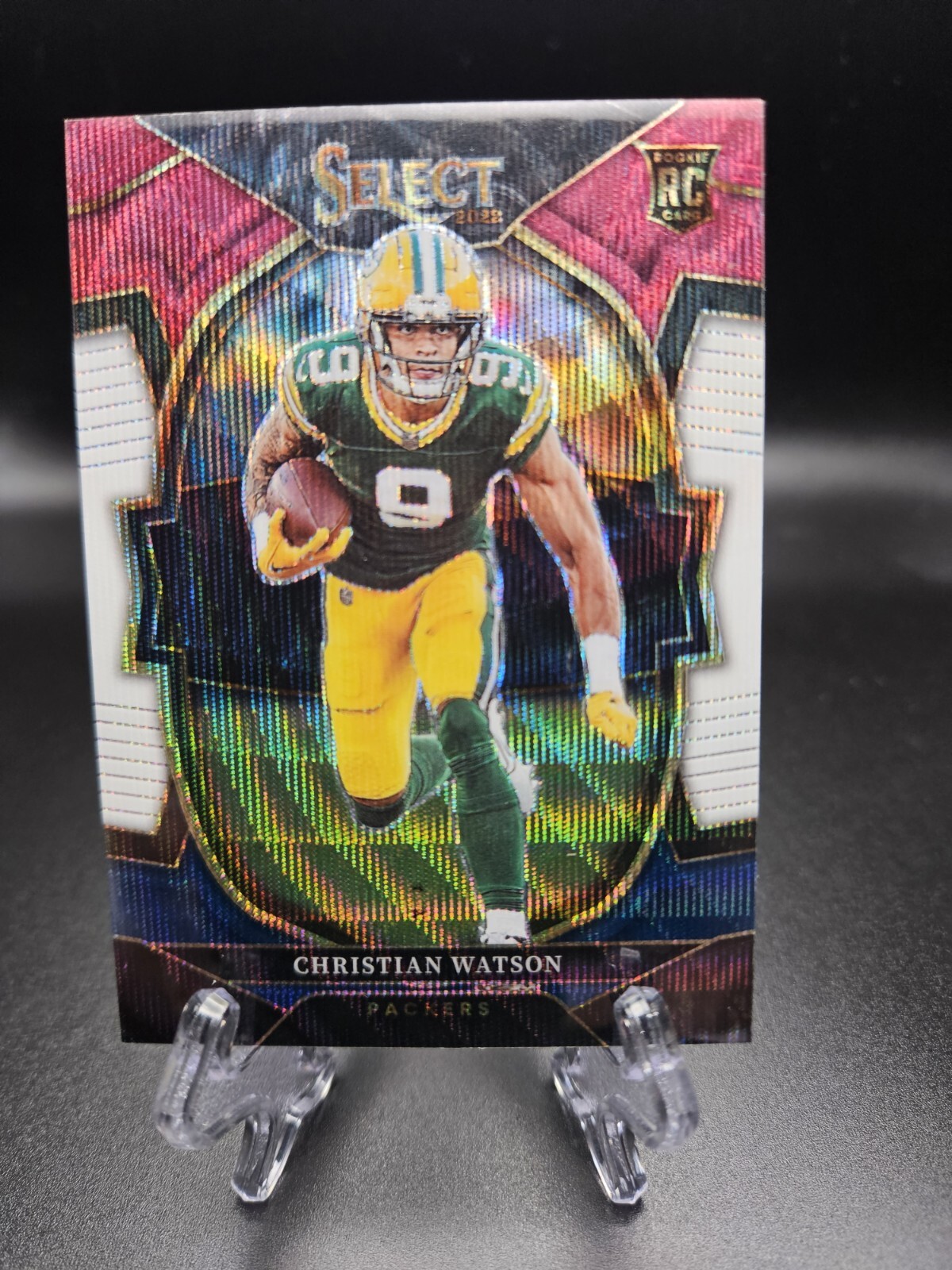 CHRISTIAN WATSON 2022 SELECT CONCOURSE ROOKIE TRI COLOR PRIZM RC /249 RWB