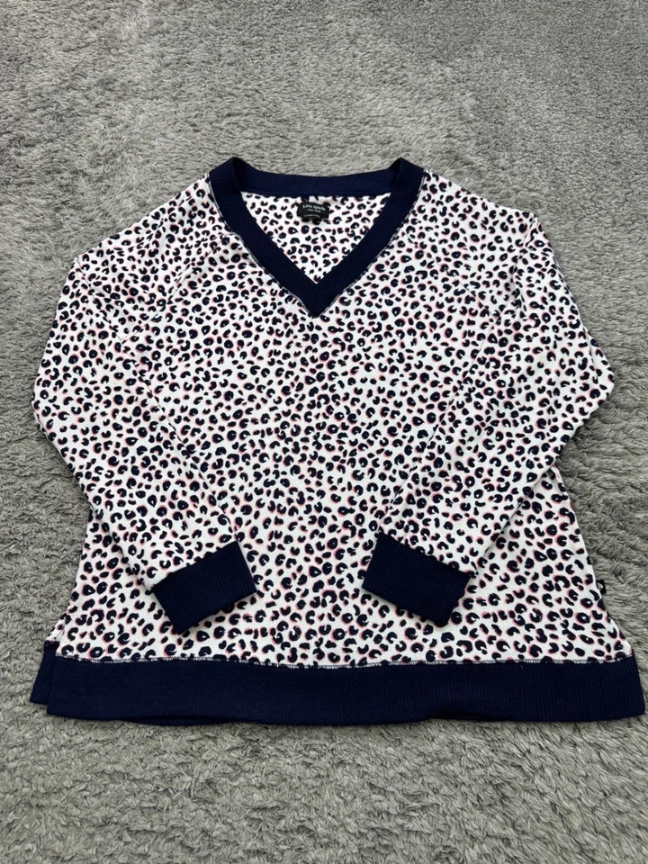 Kate Spade 睡衣上衣裤子女式小号猎豹舒适睡衣 2 件套 — 第 4/4 张图片