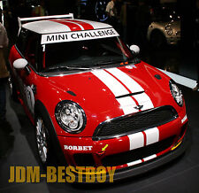 For Mini Cooper 4 Dual Rally Racing Bonnet Stripes Decal Sticker Vinyl Wrap