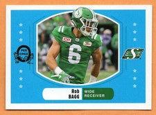 Rob Bagg 2017 Upper Deck retro CFL card Saskatchewan Roughriders  Queen's Gaels