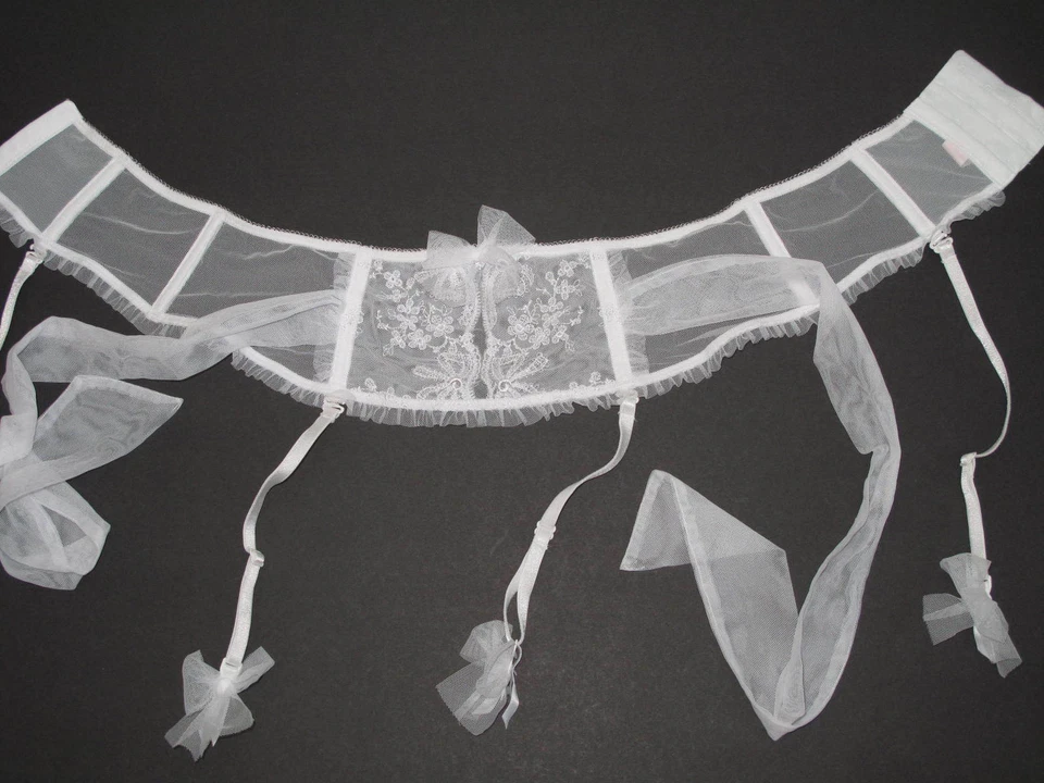 32D 34C 36B  VICTORIA'S SECRET I DO EMBROIDERED  Bridal 6 Piece Demi Bra Set NWT - Image 3 of 4