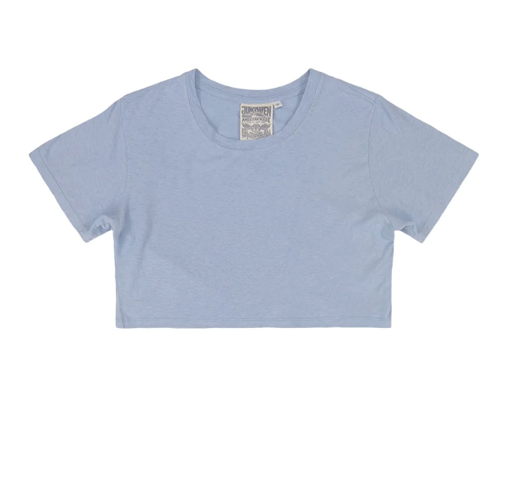 Jungmaven Super Cropped Lorel T Shirt Coastal Blue Hemp Organic Cotton XXL NWT