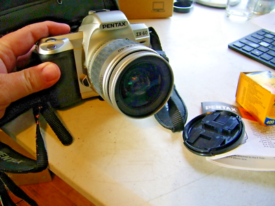 Pentax ZX-60 35mm SLR Film Camera w/Pentax 28-90 + Quanta ray 58mm