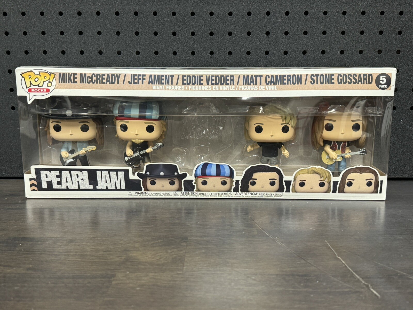 Funko Pop! Rocks Pearl Jam Set W/ No Eddie Pre-Owned Set With Box Grunge Music