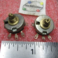5K Thumb-wheel Knob Potentiometer w Switch - NOS QTY 2