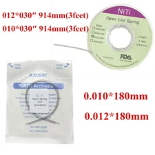 AZDENT Dental Orthodontic Niti Open Coil Springs Dia.012/.010 inch, 914mm