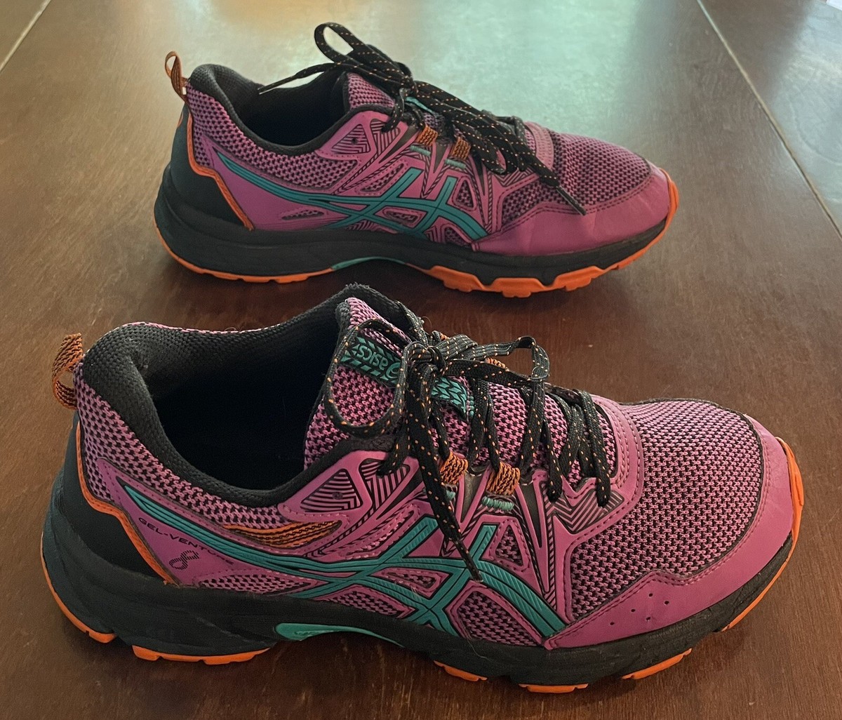 EUC -ASICS Gel-Venture TRAIL RUNNING Shoes in GRAPE/B JEWEL Women’s Size 