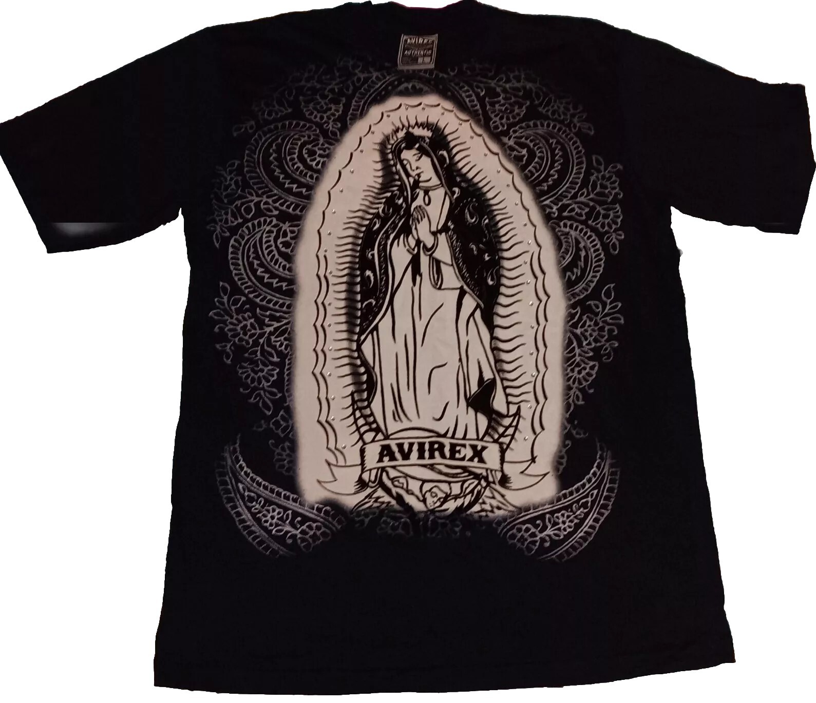 New Y2K Avirex Breaking Bad Jesse Pinkman Virgin Mary Vintage Shirt Rap Tee Tv