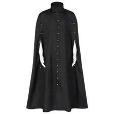Mens Robe Adult Gothic Halloween Costume Cloak