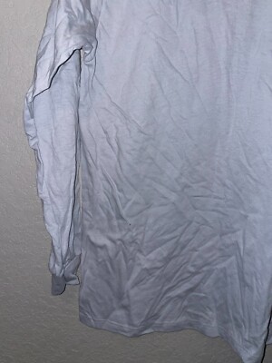 1980s Vintage Stedman Super Hi-Cru USA made Gray Blank Long Sleeve