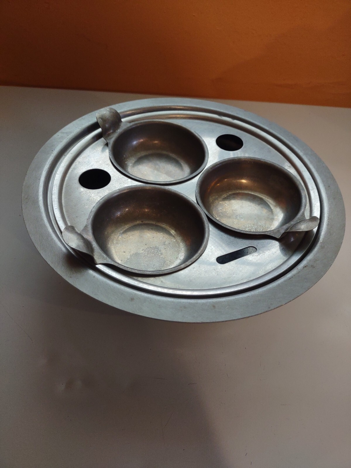 Vintage Egg Poacher 3 Cup eBay