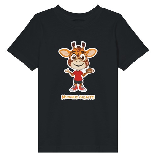 Munchie Giraffe Football Toddler Fine Jersey T-Shirt - Picture 4 of 31