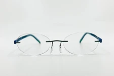 Silhouette 5379 40 6056 Titanium Blue Rimless Eyeglasses Frames 19 135  2531