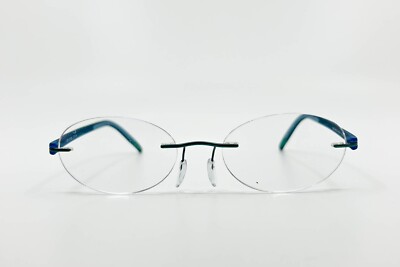 Silhouette 5379 40 6056 Titanium Blue Rimless Eyeglasses Frames 19 135  2531