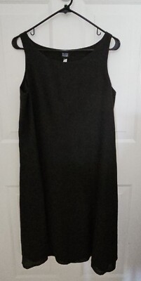 chinese dress ladies Organic Linen With Sequins Dress – Eileen Fisher Renew main image 1
