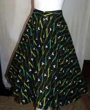 Vintage 1950s Circle Skirt Waist 24"