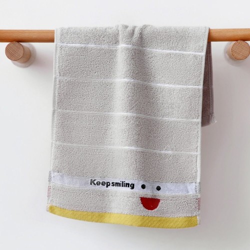 2Pcs Luxury Keep Smiling Bath Towel Thickened Shower Towel Face Wash - Picture 10 of 15