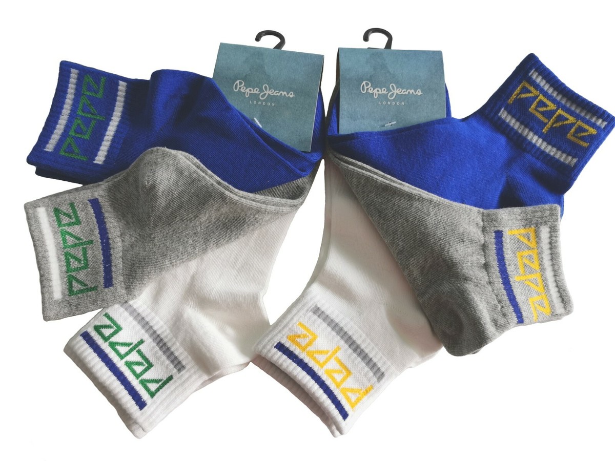 Jeans Mens Trainer Socks Pepe Jeans Pack Men's Trainer Socks, Bleu
