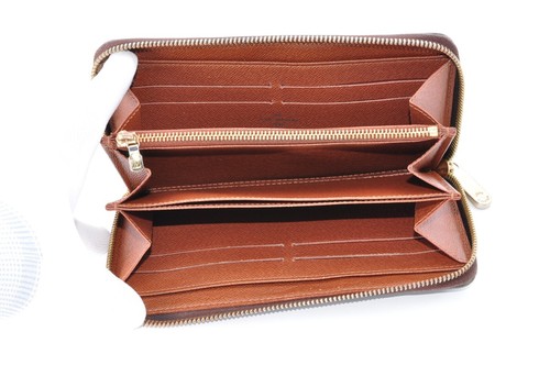 Louis Vuitton Monogram Zippy Wallet Long Wallet Brown M42616 Auth CA1193 *0007 - 第 14/24 張圖片