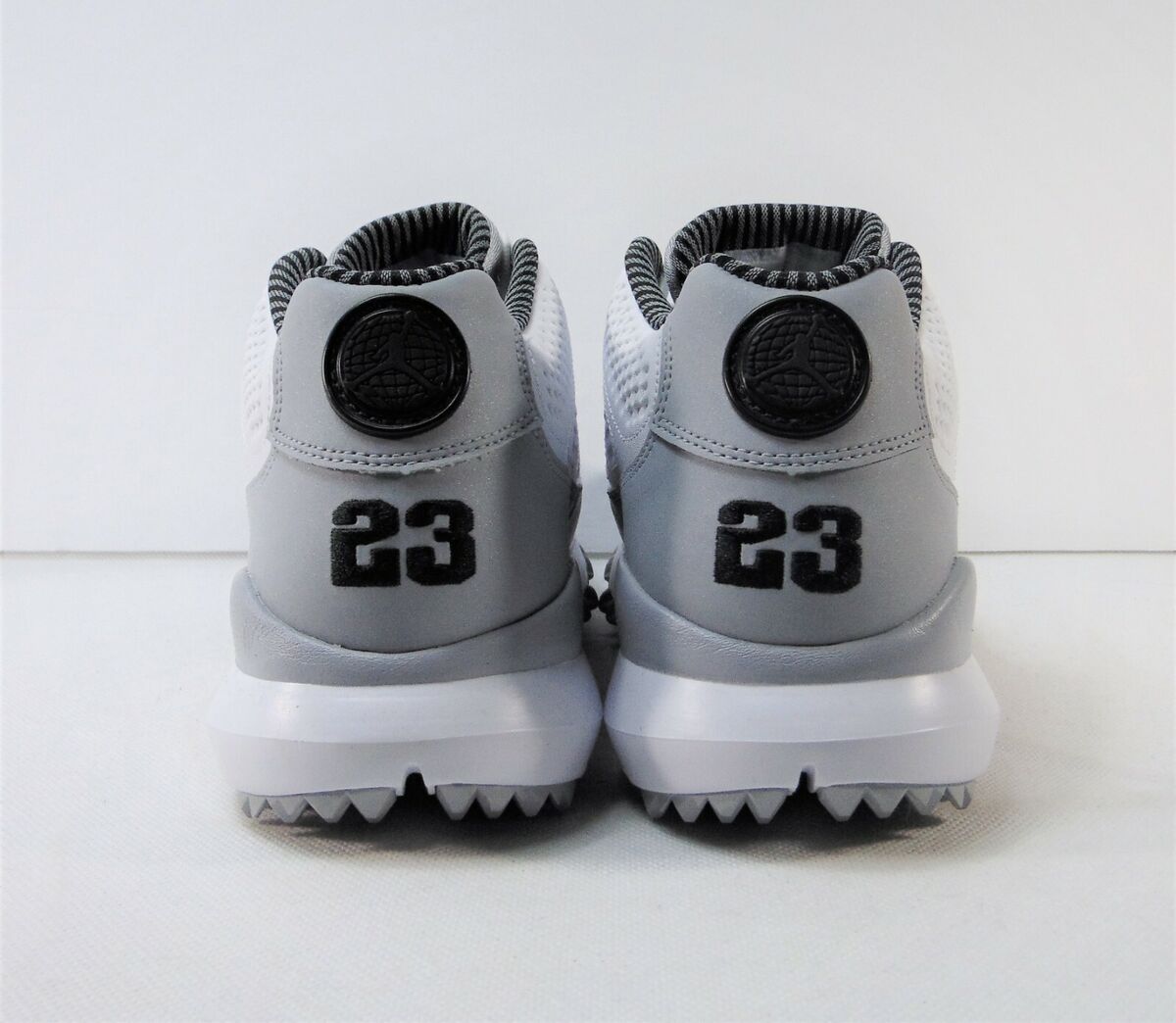 Nike Air Jordan 9 IX Retro Low White Grey Golf Shoes Sz 8 Nike Air Jordan 9 IX Retro Low White Grey Golf Shoes Sz 8