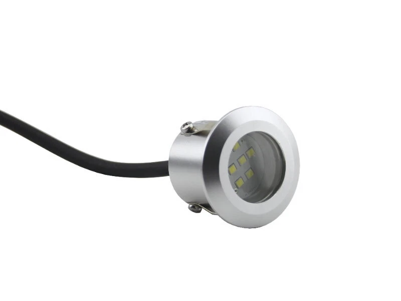 5er/10er Set Aluminium LED Bodeneinbaustrahler kaltweiss wasserdicht inkl. Trafo - Bild 2 von 4