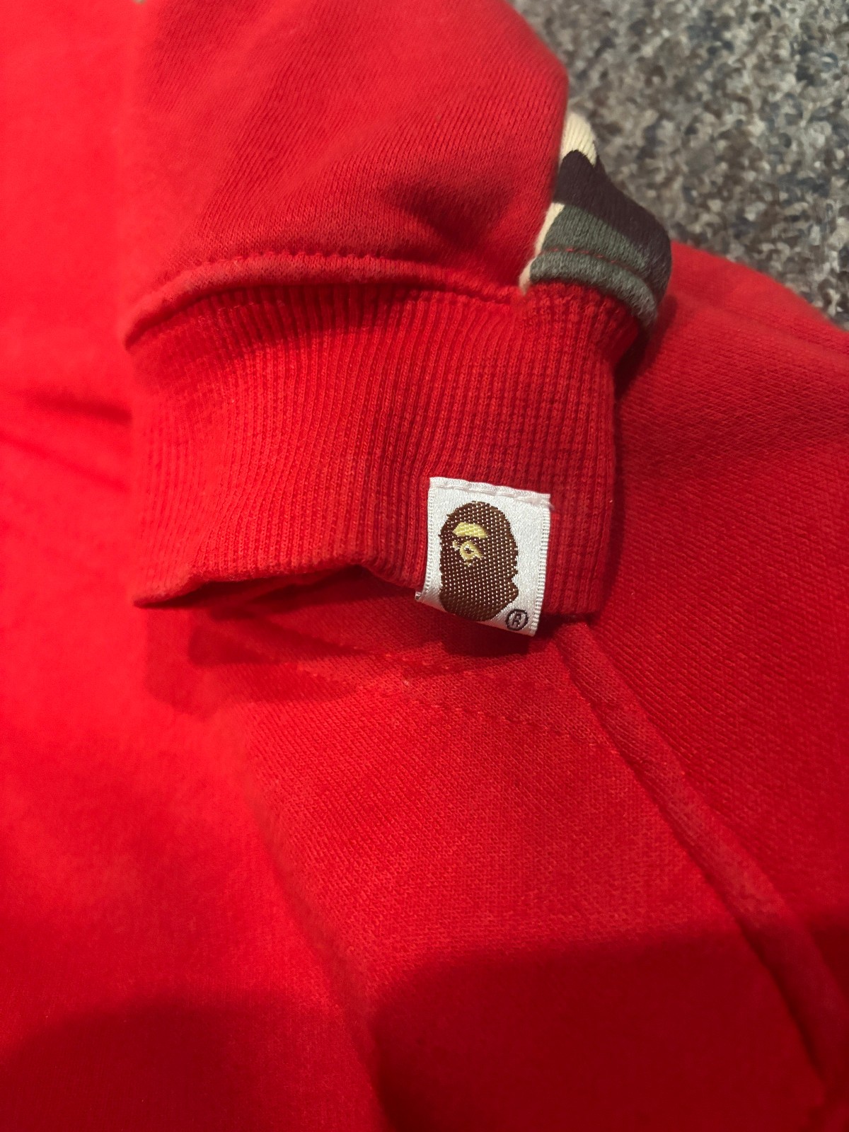 A Bathing Ape Bape Red Camo Shark WGM Tiger Japan Hoodie Full Zip Jacket Small thumbnail 6