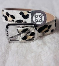 Rustic cuff /Black Leopard Animal Print Skinn...